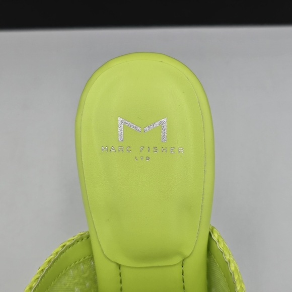 NIB Marc Fisher LTD Dako Square Toe Heeled Slip-on Dress Sandals—Light Green—9.5 - Picture 10 of 16